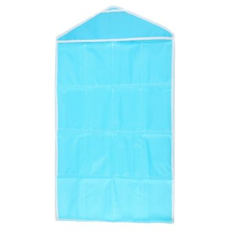 Big Bash 16 Pockets Hanging Organizer For Clothes/Socks/ Scarves(Blue) June 2018 - 2 Big Bash 16 Pockets Hanging Organizer For Clothes/Socks/ Scarves(Blue) - 2
