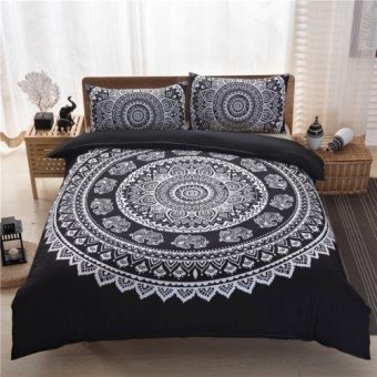 Bohemian Indian Mandala Hippie King Size Bedding Pillowcases Quilt Cover Set June 2018 - 2 Bohemian Indian Mandala Hippie King Size Bedding Pillowcases Quilt Cover Set - 2