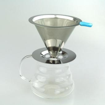 BolehDeals Stainless Pour Over Drip Mesh Coffee Tea Cone Filter Holder Maker #2 90mm - Intl July 2018 - 4 BolehDeals Stainless Pour Over Drip Mesh Coffee Tea Cone Filter Holder Maker #2 90mm - intl - 4