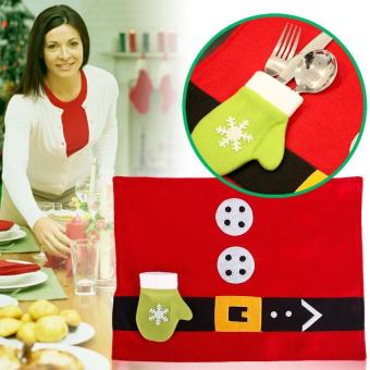 BUYINCOINS Newest Christmas Table Covers Santa Claus TablePlacemats Coaster Cover Runner Mat Cutlery Holder - Intl June 2018 - 2 BUYINCOINS Newest Christmas Table Covers Santa Claus TablePlacemats Coaster Cover Runner Mat Cutlery Holder - intl - 2
