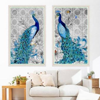 Candy Online 2 IN 1 Peacock DIY 5D Diamond Painting Cross StitchFull Drill Rhinestone Painting Decor (8002+8001) June 2018 - 3 Candy Online 2 IN 1 Peacock DIY 5D Diamond Painting Cross StitchFull Drill Rhinestone Painting Decor (8002+8001) - 3