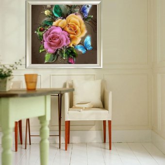 Candy Online Butterfly And Flower DIY 5D Diamond Painting CrossStitch Full Drill Rhinestone Painting Decor #9611 April 2018 - 2 Candy Online Butterfly And Flower DIY 5D Diamond Painting CrossStitch Full Drill Rhinestone Painting Decor #9611 - 2