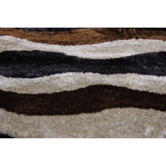 Carpetier Concepts - 3D Waves Design. Black, Brown, Beige. Shaggybedroom Table Carpet Home Decor Rug June 2018 - 4 Carpetier Concepts - 3D Waves design. Black, Brown, Beige. Shaggybedroom table carpet home decor rug - 4