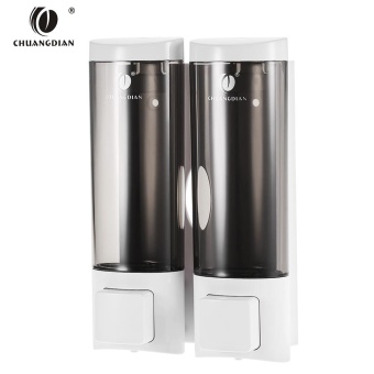 CHUANGDIAN Manual Hand Soap Dispenser Wall Mount Double Liquid Shampoo Shower Gel Dispenser Hand Cleanser Washroom Lotion Dispenser For Bathroom Restroom Hotel 200mlx2 - Intl June 2018 - 2 CHUANGDIAN Manual Hand Soap Dispenser Wall Mount Double Liquid Shampoo Shower Gel Dispenser Hand Cleanser Washroom Lotion Dispenser for Bathroom Restroom Hotel 200mlx2 - intl - 2
