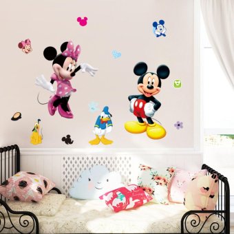 Cute Mickey Minnie Mouse Wall Sticker Vinyl Decal Kids Baby RoomDecor Mural DIY - Intl July 2018 - 4 Cute Mickey Minnie Mouse Wall Sticker Vinyl Decal Kids Baby RoomDecor Mural DIY - intl - 4