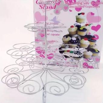 Detachable 4 Layers Iron Cake Stand 13 Cupcake Holder Cup TrayTable Decoration June 2018 - 3 Detachable 4 Layers Iron Cake Stand 13 Cupcake Holder Cup TrayTable Decoration - 3