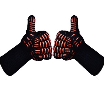 Diotem TTLIFE Oven Mitts Gloves BBQ Grilling Cooking Gloves - 932FExtreme Heat Resistant Gloves Long For Extra Forearm Protection -intl June 2018 - 3 Diotem TTLIFE Oven Mitts Gloves BBQ Grilling Cooking Gloves - 932FExtreme Heat Resistant Gloves Long For Extra Forearm Protection -intl - 3