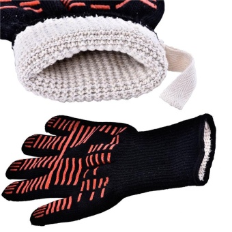 Diotem TTLIFE Oven Mitts Gloves BBQ Grilling Cooking Gloves - 932FExtreme Heat Resistant Gloves Long For Extra Forearm Protection -intl June 2018 - 2 Diotem TTLIFE Oven Mitts Gloves BBQ Grilling Cooking Gloves - 932FExtreme Heat Resistant Gloves Long For Extra Forearm Protection -intl - 2