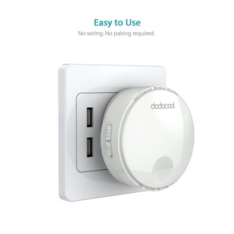 Dodocool Self-powered Battery-free Wireless Doorbell Kit With 1Battery-free Transmitter Push Button And 2 Plug-in Receivers CDQuality Sound 38 Melodies 4 Volume Levels 262ft Range White US Plug- Intl April 2018 - 5 dodocool Self-powered Battery-free Wireless Doorbell Kit with 1Battery-free Transmitter Push Button and 2 Plug-in Receivers CDQuality Sound 38 Melodies 4 Volume Levels 262ft Range White US Plug- intl - 5