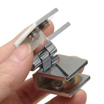Double Action 180 Degree Glass Door Cupboard Cabinet Clamp Hinge For 5-8mm Glass - Intl June 2018 - 4 Double Action 180 Degree Glass Door Cupboard Cabinet Clamp Hinge For 5-8mm Glass - intl - 4