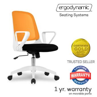 Ergodynamic EMC-16ORG Mid Back Mesh Conference Office Chair Witharmrests (Orange) July 2018 - 2 Ergodynamic EMC-16ORG Mid Back Mesh Conference Office Chair witharmrests (Orange) - 2