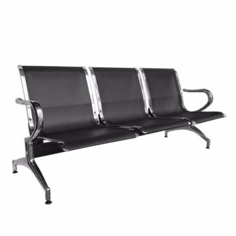 Ergodynamic GC-303BLK Deluxe Metal Gang Chair 3 Seater (Black) June 2018 - 2 Ergodynamic GC-303BLK Deluxe Metal Gang Chair 3 Seater (Black) - 2