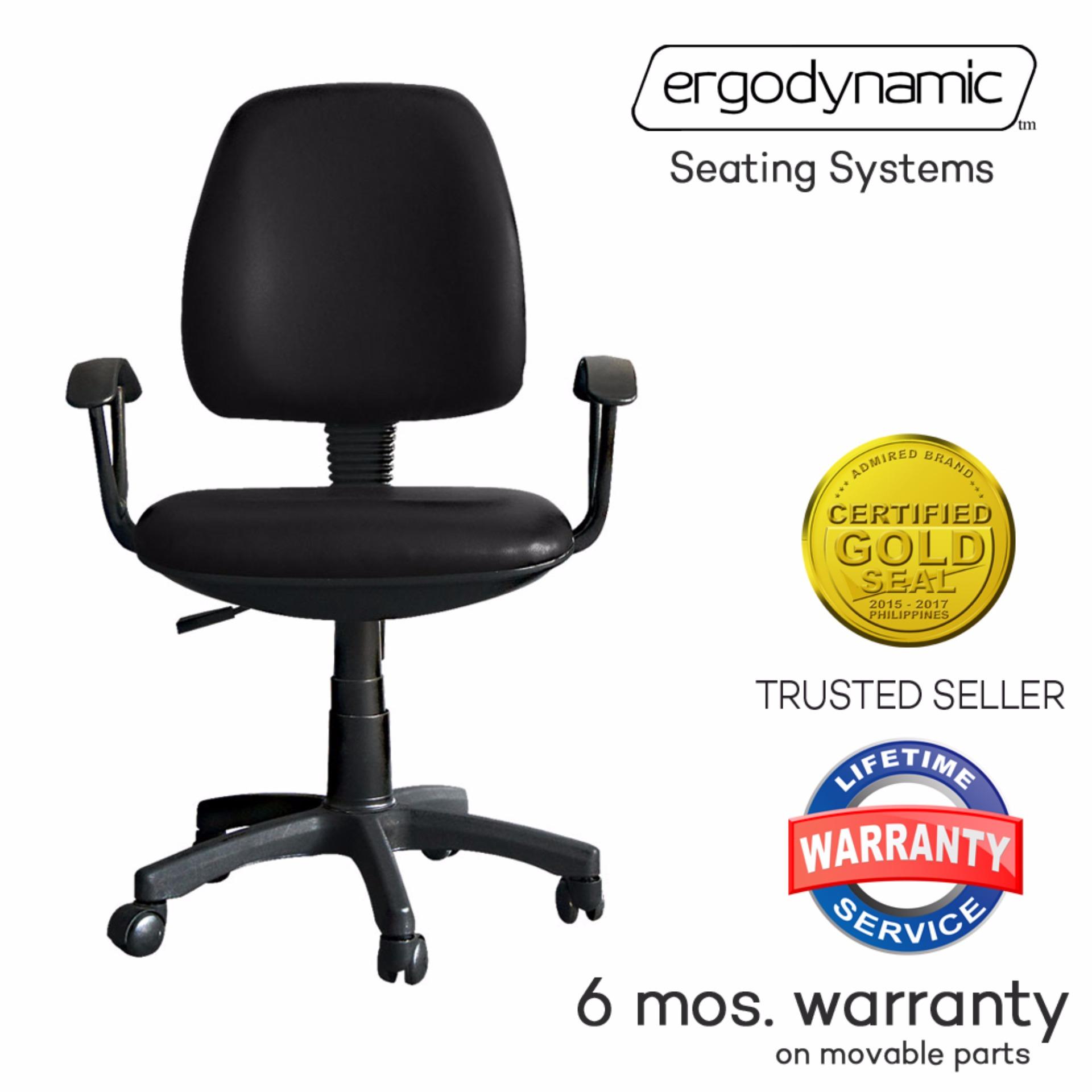 Philippines Ergodynamic Oca 105pvc Office Chair Tilting Mechanism Ergodynamic Oca 105pvc Office Chair Tilting Mechanism With Armrest Black