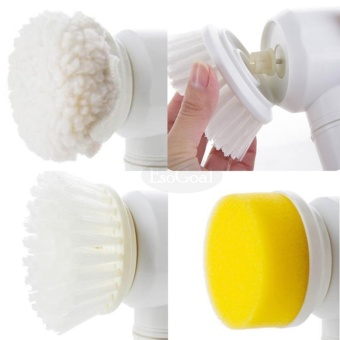 EsoGoal Power Scrubber Electric Cleaning Brush Battery Powered Cordless Spin Scrubber For Kithchen/Bathtub/Shower/Bidet (White) - Intl June 2018 - 2 EsoGoal Power Scrubber Electric Cleaning Brush Battery Powered Cordless Spin Scrubber for Kithchen/Bathtub/Shower/Bidet (White) - intl - 2