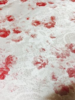 Fabric Textile Fabrics Nation Manila Scarlet Flos (Red) June 2018 - 2 Fabric Textile Fabrics Nation Manila Scarlet Flos (Red) - 2