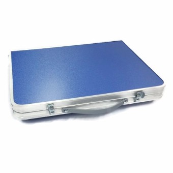 Folding In Half Laptop Computer Table Breakfast In Bed Or Office Desk Standing Work Table, Kiddie Table (Blue) May 2018 - 3 Folding in Half Laptop Computer Table Breakfast in Bed or Office Desk Standing Work Table, Kiddie Table (Blue) - 3