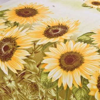 GoGoLife Cotton Home Quilt Cover Single/Full/Queen/King Size-28#Sunflower June 2018 - 2 GoGoLife Cotton Home Quilt Cover Single/Full/Queen/King size-28#Sunflower - 2
