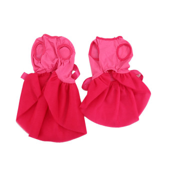 Hanyu Pet Dogs Puppy Butterfly Corsage Puff Tutu Dresses Costumesfor Pets Dogs S Rose Red - Intl June 2018 - 2 Hanyu Pet Dogs Puppy Butterfly Corsage Puff Tutu Dresses Costumesfor Pets Dogs S Rose Red - intl - 2
