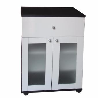 Hapihomes Ronnie 2-door Kitchen Cabinets (Black/White) June 2018 - 2 Hapihomes Ronnie 2-door Kitchen Cabinets (Black/White) - 2