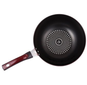 Healthy Protection Heat Isolated 32CM Non-Stick Diamond Cast IronFrying Pan With Glass Cover June 2018 - 2 Healthy Protection Heat Isolated 32CM Non-Stick Diamond Cast IronFrying Pan With Glass Cover - 2