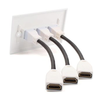 High Quality Store New RiteAV 3 HDMI Female F/F Keystone Wall PlateDecorative RAV7000 May 2018 - 2 High Quality Store New RiteAV 3 HDMI Female F/F Keystone Wall PlateDecorative RAV7000 - 2