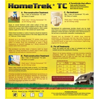 Hometrek TC (Termite Control) 1 Liter April 2018 - 2 Hometrek TC (Termite Control) 1 Liter - 2