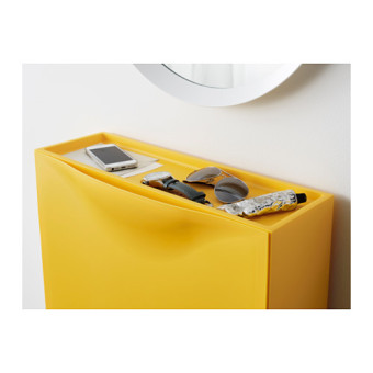 Ikea Stackable Shoe Cabinet Set Of 3 (Yellow) June 2018 - 2 Ikea Stackable Shoe Cabinet Set of 3 (Yellow) - 2