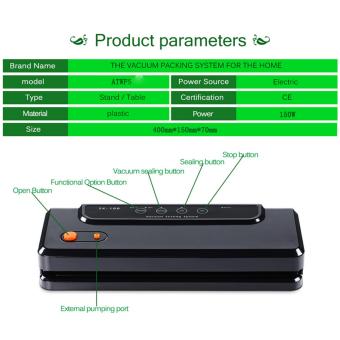 Justgogo Vacuum Sealer, Multifunction Food Saver Vacuum Packaging Machine Automatic Vacuum Sealing System For Dry & Moist Foods Preservation Black EU Plug June 2018 - 3 Justgogo Vacuum Sealer, Multifunction Food Saver Vacuum Packaging Machine Automatic Vacuum Sealing System for Dry & Moist Foods Preservation Black EU Plug - 3