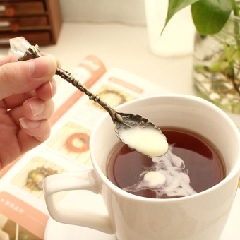 Kitchen Bar Vintage Royal Style Metal Carved Mini Coffee Spoons AndFork - Intl July 2018 - 5 Kitchen Bar Vintage Royal Style Metal Carved Mini Coffee Spoons andFork - intl - 5