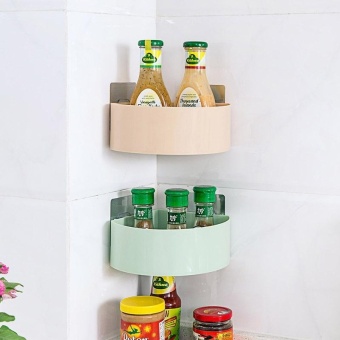 Kitchen Bathroom Corner Storage Holder Shelf Shower Caddy ToolOrganizer Rack Basket Sucker Cup - Intl July 2018 - 2 Kitchen Bathroom Corner Storage Holder Shelf Shower Caddy ToolOrganizer Rack Basket Sucker Cup - intl - 2