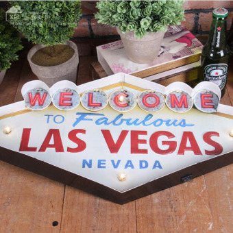 Las Vegas-style Decoration Metal Painting Neon Welcome Signs LedBar Wall Decor Hanging Metal Sign 49x5x25.5cm - Intl June 2018 - 4 Las Vegas-style Decoration Metal Painting Neon Welcome Signs LedBar Wall Decor Hanging Metal Sign 49x5x25.5cm - intl - 4