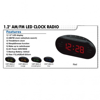 LED Alarm Clock Radio Digital AM/FM Radio With EU Plug (Black) -intl June 2018 - 2 LED Alarm Clock Radio Digital AM/FM Radio With EU Plug (Black) -intl - 2