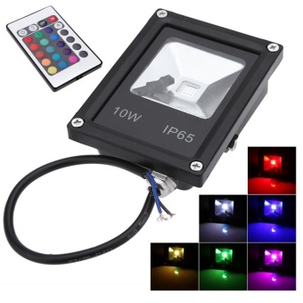 Led Floodlights 10W Lighting IP65 Outdoor Spotlights RGB With Remote Controller Spot Flood Lamp (Multi-Color) - Intl June 2018 - 3 Led Floodlights 10W Lighting IP65 Outdoor Spotlights RGB with Remote Controller Spot Flood Lamp (Multi-Color) - Intl - 3
