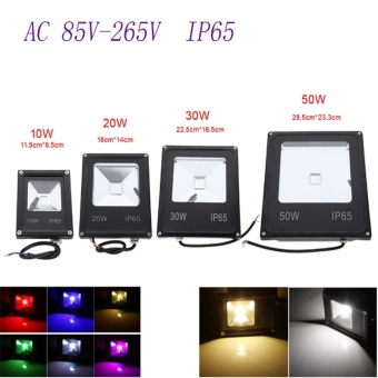Led Floodlights 10W Lighting IP65 Outdoor Spotlights RGB With Remote Controller Spot Flood Lamp (Multi-Color) - Intl June 2018 - 2 Led Floodlights 10W Lighting IP65 Outdoor Spotlights RGB with Remote Controller Spot Flood Lamp (Multi-Color) - Intl - 2