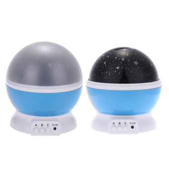 LED Starry Sky Rotating Night Light Moon USB Ball Projector Lamp 360 Degree Multi-colored Romantic Children Baby Bedroom Nursery Use Christmas Festival Gift Blue - Intl June 2018 - 3 LED Starry Sky Rotating Night Light Moon USB Ball Projector Lamp 360 Degree Multi-colored Romantic Children Baby Bedroom Nursery Use Christmas Festival Gift Blue - Intl - 3