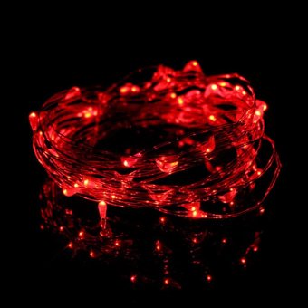Led String Fairy Lights 10M 33ft 5V USB Powered (Red) - Intl April 2018 - 4 Led String Fairy Lights 10M 33ft 5V USB Powered (Red) - intl - 4
