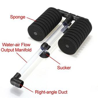 Leegoal Double Head Air Pump Sponge Filter For Aquarium Tank Size20 Gallon (Black) - Intl July 2018 - 4 leegoal Double Head Air Pump Sponge Filter For Aquarium Tank Size20 Gallon (Black) - intl - 4
