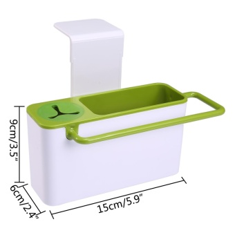 Leegoal Sink Caddy Kitchen Sink Organizer Holder For Dish, SoapSponge Brush Holder Drains Water Dishwasher, Sponge Holder DryingRack Holders Dish Drying Rack Sink Shelf,Green+White - Intl June 2018 - 4 leegoal Sink Caddy Kitchen Sink Organizer Holder For Dish, SoapSponge Brush Holder Drains Water Dishwasher, Sponge Holder DryingRack Holders Dish Drying Rack Sink Shelf,Green+White - intl - 4