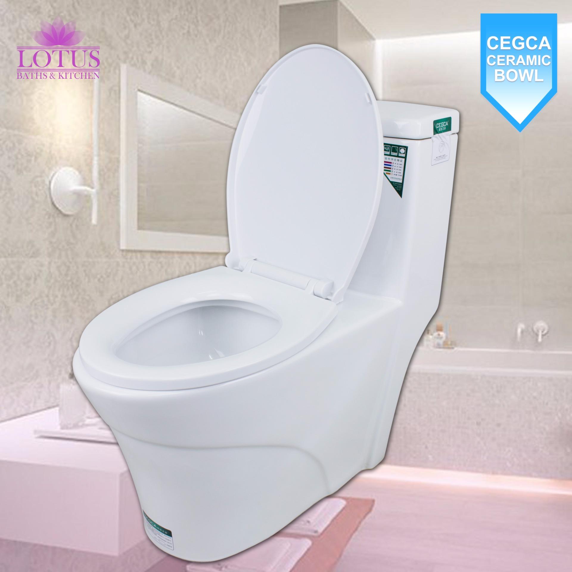 CEGCA CJ8048 Ceramic Bathroom Water Closet Toilet Bowl White