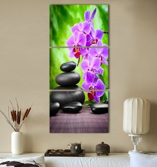 Luxry 3 Panel Modern Abstract Flower Painting On Canvas Wall ArtCuadros Orchid Flowers Picture Home Decor For Living Room No Fr(Noframe) June 2018 - 3 Luxry 3 Panel Modern Abstract Flower Painting On Canvas Wall ArtCuadros orchid Flowers Picture Home Decor For Living Room No Fr(Noframe) - 3