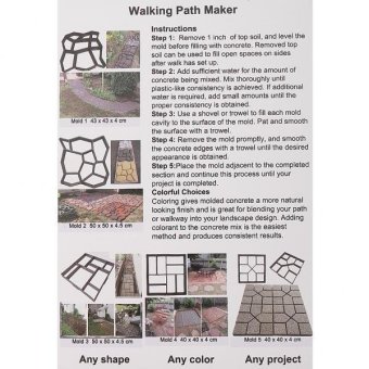 MagiDeal DIY Pathmate Concrete Stepping Stone Mould 40cm June 2018 - 2 MagiDeal DIY Pathmate Concrete Stepping Stone Mould 40cm - 2