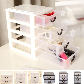 Makiyo Durable Plastic 4 Layers Drawer Storage Case Pratical Desktop Cosmetics Jewelry Watch Organizer Holder Box - Intl June 2018 - 4 Makiyo Durable Plastic 4 Layers Drawer Storage Case Pratical Desktop Cosmetics Jewelry Watch Organizer Holder Box - intl - 4
