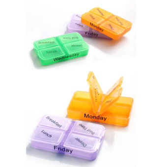 Medicine Weekly Storage Pill 7 Day Tablet Sorter Box Container Case Organizer June 2018 - 3 Medicine Weekly Storage Pill 7 Day Tablet Sorter Box Container Case Organizer - 3