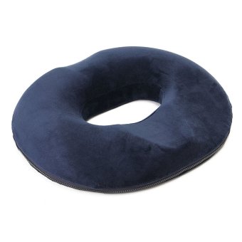 Memory Foam Hemorrhoid Treatment Ring Donut Travel Support Seat Cushion Pressure Navy Blue Men - Intl June 2018 - 5 Memory Foam Hemorrhoid Treatment Ring Donut Travel Support Seat Cushion Pressure Navy Blue Men - intl - 5