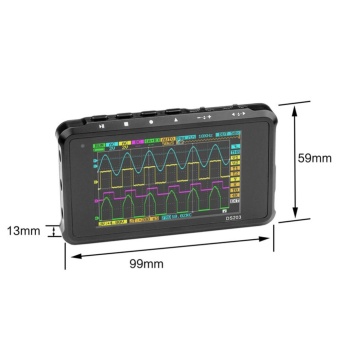 Mini 4-CH USB Rechargeable Digital Oscilloscope Color TFT LCD 8MBMemory 72MS/s Ferrous Metal - Intl April 2018 - 2 Mini 4-CH USB Rechargeable Digital Oscilloscope Color TFT LCD 8MBMemory 72MS/s Ferrous Metal - intl - 2