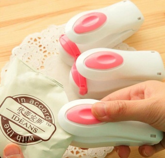 Mini Portable Snacks Plastic Bag Sealer White + Powder Cover - Intl July 2018 - 3 Mini Portable Snacks Plastic Bag Sealer White + Powder Cover - intl - 3