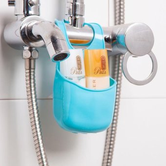 Multi-purpose Storage Shelf Sink Strainer Kitchen Sink AccessoriesBathroom Hanging Strainer Organizer Storage Sponge Holder BagTool(Blue) - Intl June 2018 - 5 Multi-purpose Storage Shelf Sink Strainer Kitchen Sink AccessoriesBathroom Hanging Strainer Organizer Storage Sponge Holder BagTool(Blue) - Intl - 5