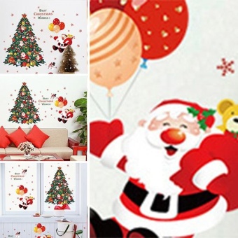 New Fashion Christmas Tree Santa Claus Bedroom Living RoomRemovable Decorative Wall Stickers - Intl June 2018 - 5 New Fashion Christmas Tree Santa Claus Bedroom Living RoomRemovable Decorative Wall Stickers - intl - 5