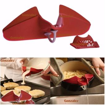 Non-stick Square Grill Pan 28cm) With Silicone Multipurpose FunnelStrainer (Red) April 2018 - 3 Non-stick Square Grill Pan 28cm) with Silicone Multipurpose FunnelStrainer (Red) - 3