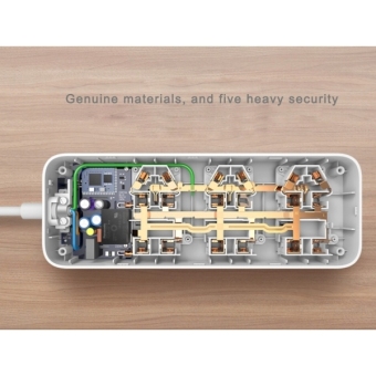 Original Xiaomi Mi Smart Power Strip Patch Board Plug Board WithRemote Control Time Switch Function & 6 Sockets, Cable Length:1.8M, Chinese Standard Plug(White) - Intl April 2018 - 5 Original Xiaomi Mi Smart Power Strip Patch Board Plug Board withRemote Control Time Switch Function & 6 Sockets, Cable Length:1.8M, Chinese Standard Plug(White) - intl - 5